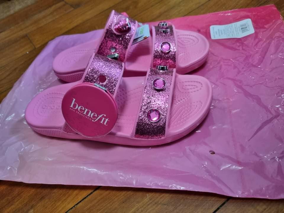 Crocs X benefits sandal, Women's Fashion, Footwear, Sandals on Carousell