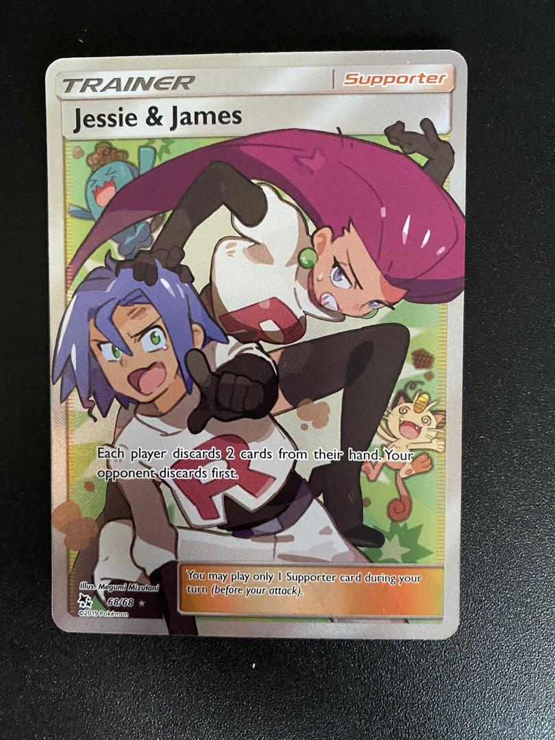 Jessie & James - 68/68 - Full Art Ultra Rare Sun & Moon: Pokemon TCG Hidden  Fates Singles card