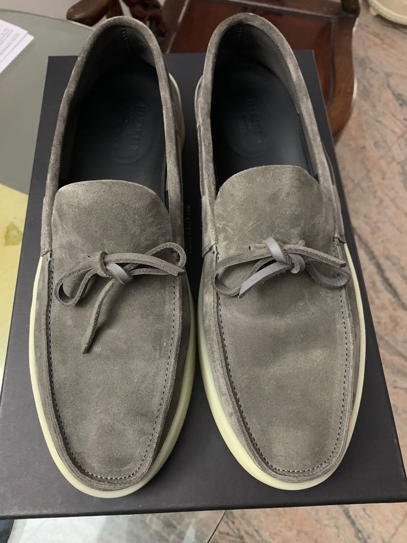 Authentic Fear of God x Zegna Suede Driving Loafer, Men's Fashion 