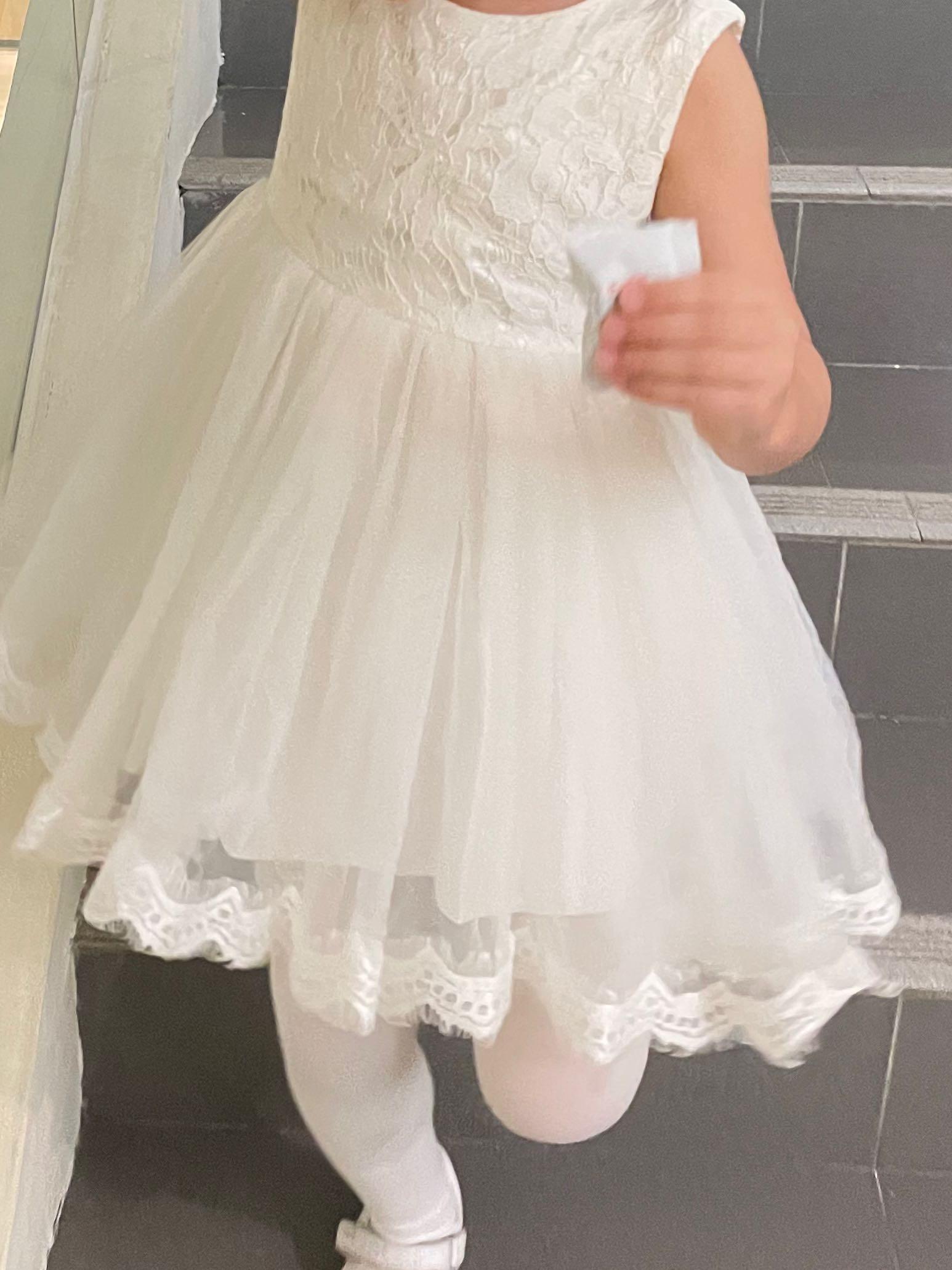 White frock for sales 3 years baby