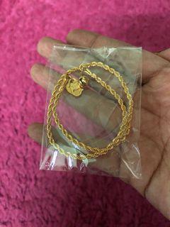 Gelang kaki emas korea
