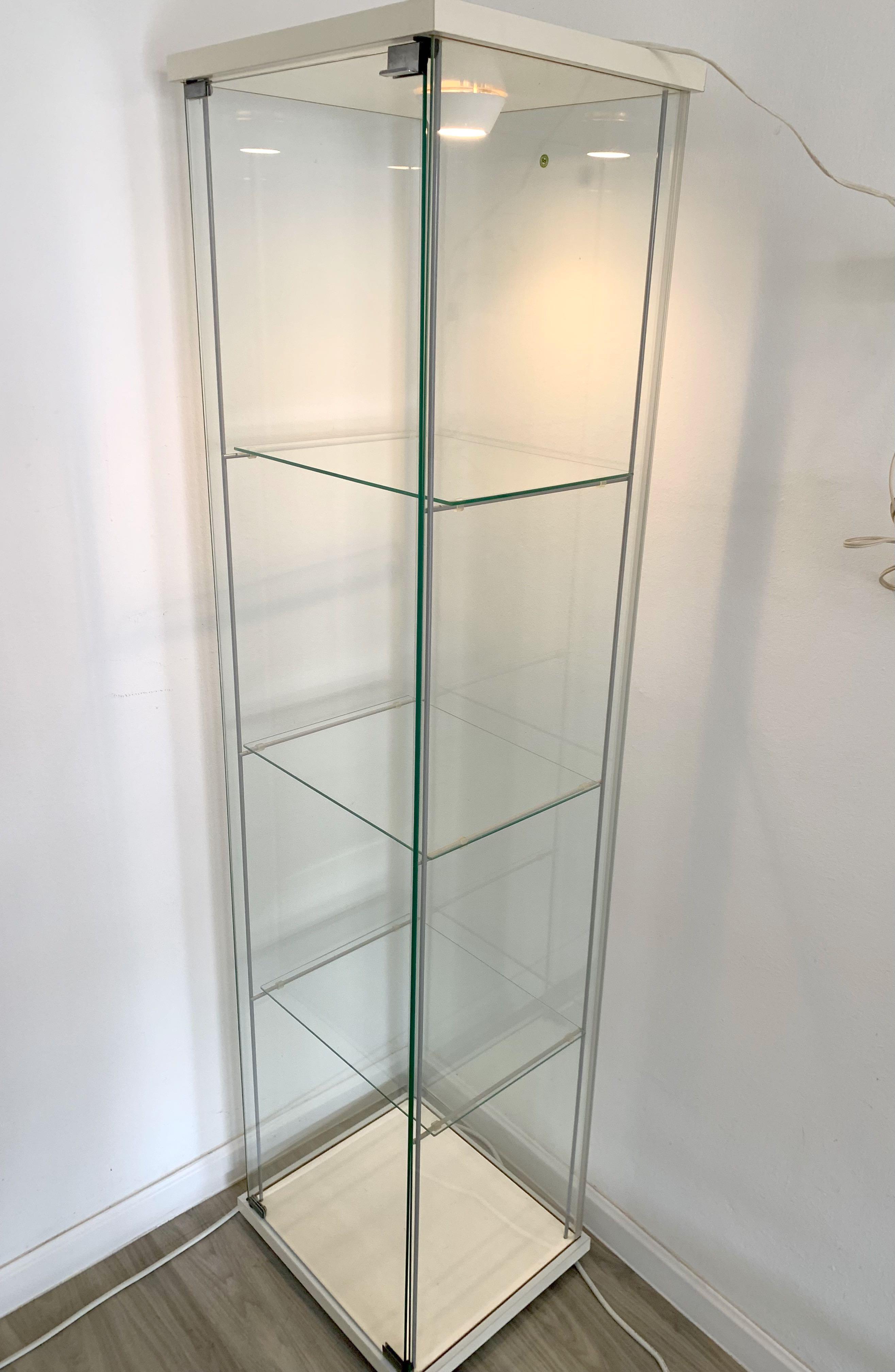 Glass Door Cabinet (Less than 1 year), Furniture & Home ...