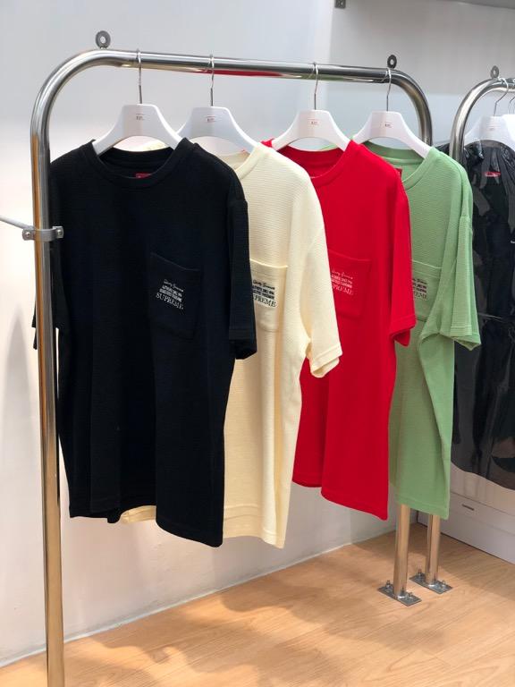 Supreme waffle pocket tee shop
