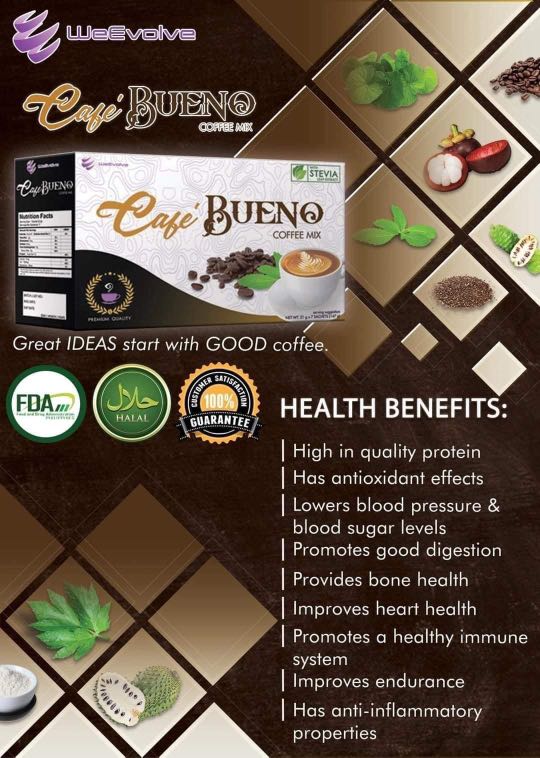 Healthy Cafe Bueno Coffee mix, Food & Drinks, Other Food & Drinks on Carousell