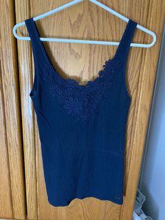 Hollister Navy Blue Tank Top