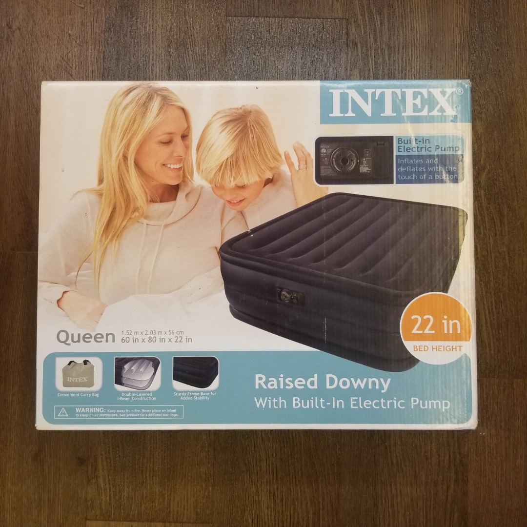 Intex Inflatable Mattress Queen, Furniture & Home Living, Furniture