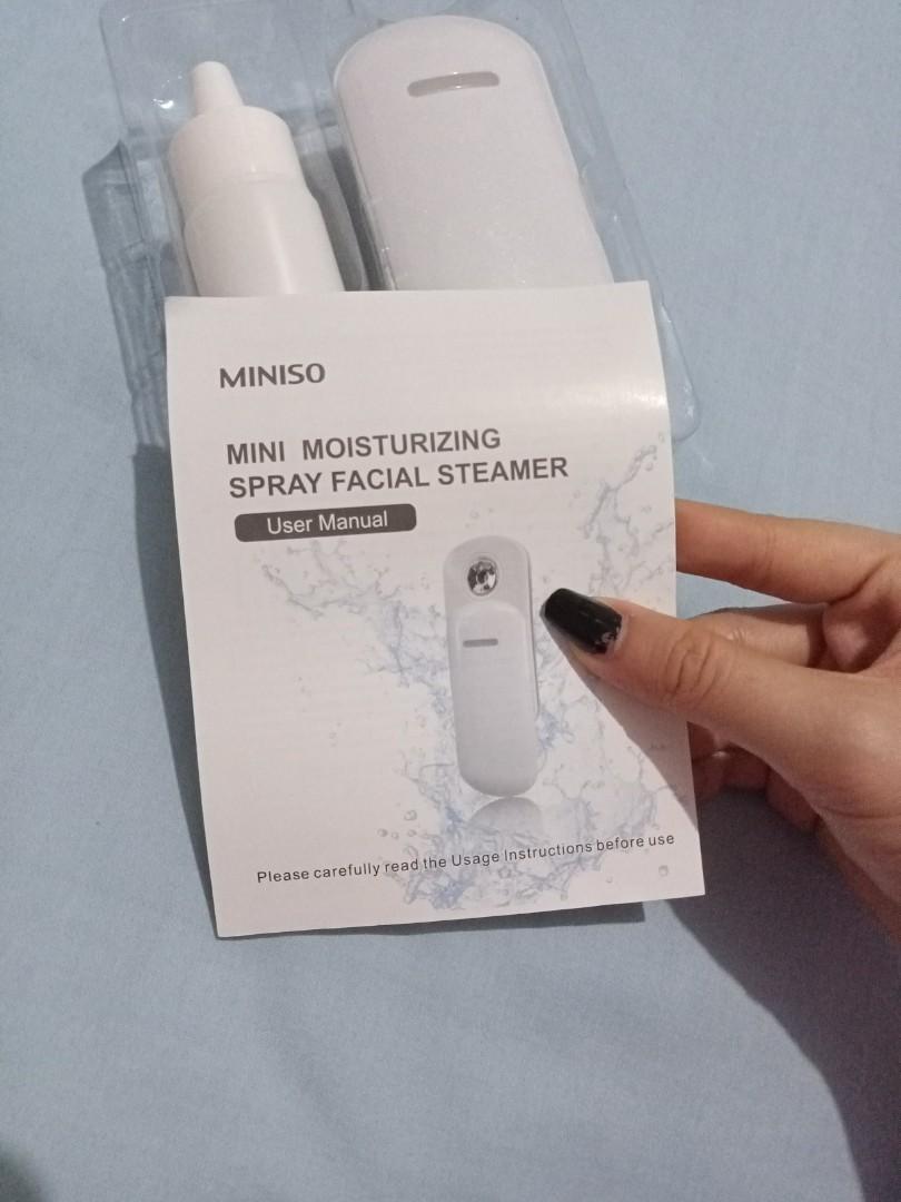 [JUAL RUGI] MINISO Mini Moisturizing Spray Facial Steamer, Kesehatan & Kecantikan, Kulit, Sabun