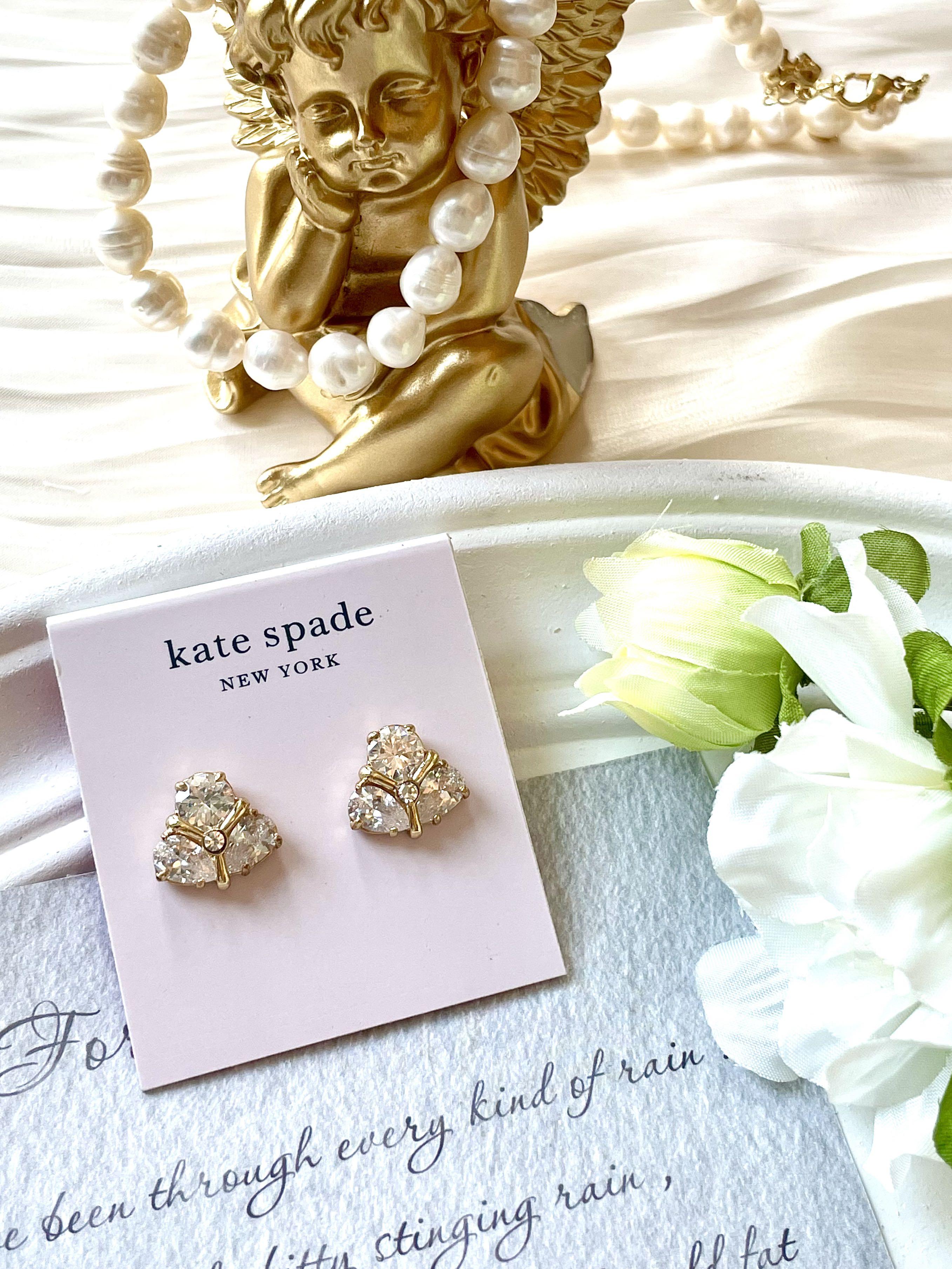 Kate Spade Clear cubic Zirconia Stud Earrings