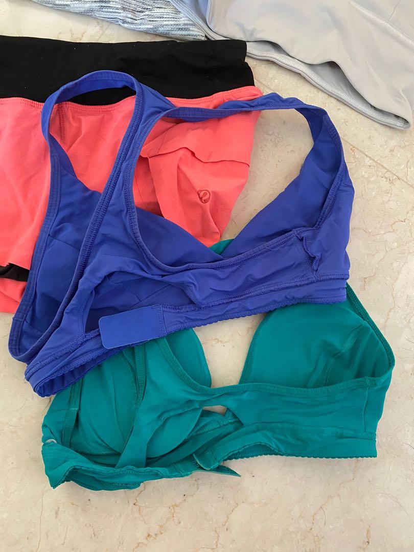 LULULEMON bulk 1 short, 3 bras, 1 top, Women's Fashion, Activewear on  Carousell