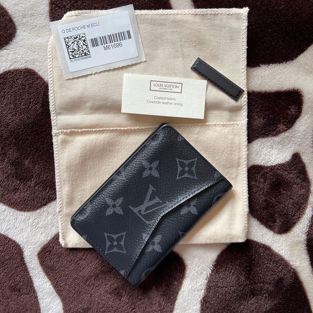Louis Vuitton Pocket Organizer Monogram Eclipse LV Black Cardholder, Men's  Fashion, Watches & Accessories, Wallets & Card Holders on Carousell