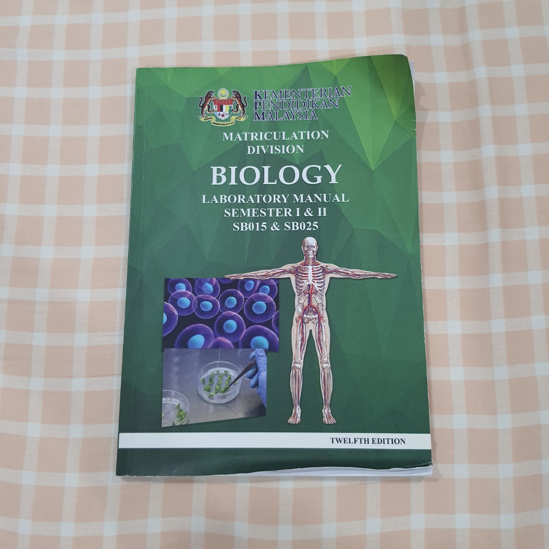 Matriculation Biology Laboratory Manual, Hobbies & Toys, Books & Magazines, Textbooks on Carousell