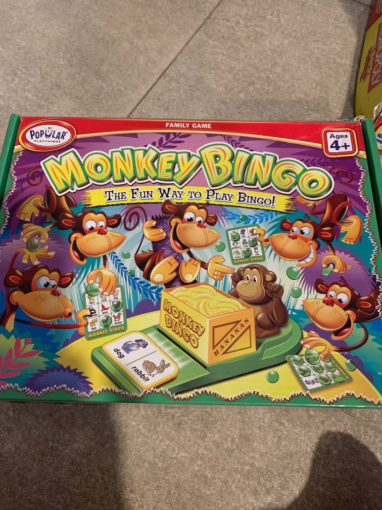 Monkey bingo, Hobbies & Toys, Toys & Games on Carousell