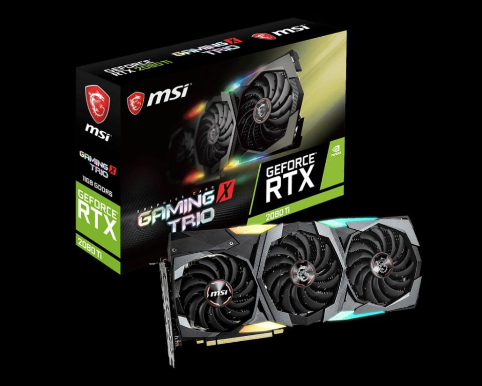 MSI RTX 2080 Ti GAMING X TRIO 11G Computers Tech Parts Accessories Computer Parts on Carousell