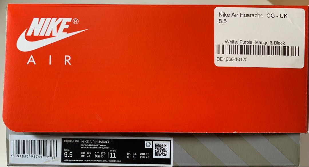 Price Slash Nike Air Huarache Og Bright Mango Men S Fashion Footwear Sneakers On Carousell