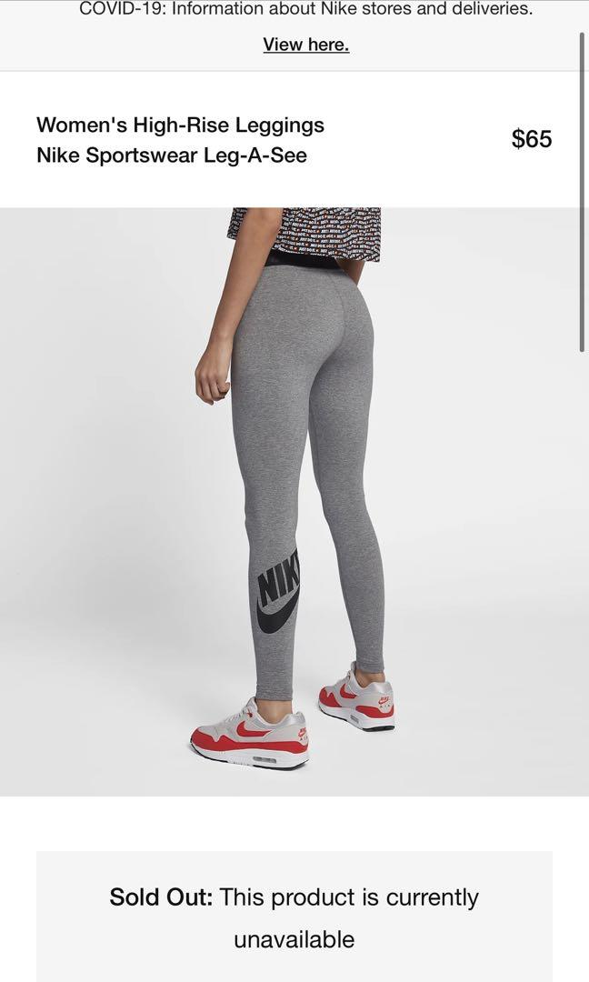 womens nike leggings grey