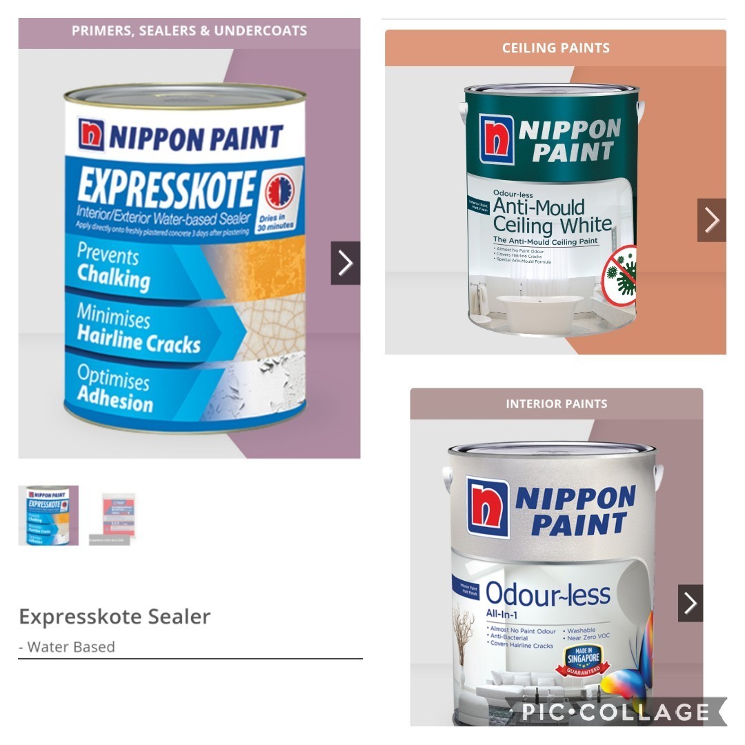 Nippon Paint 10 Tins 5l Odourless Sealer Anti Mould Ceiling Furniture Home Living Home Improvement Organisation Home Improvement Tools Accessories On Carousell