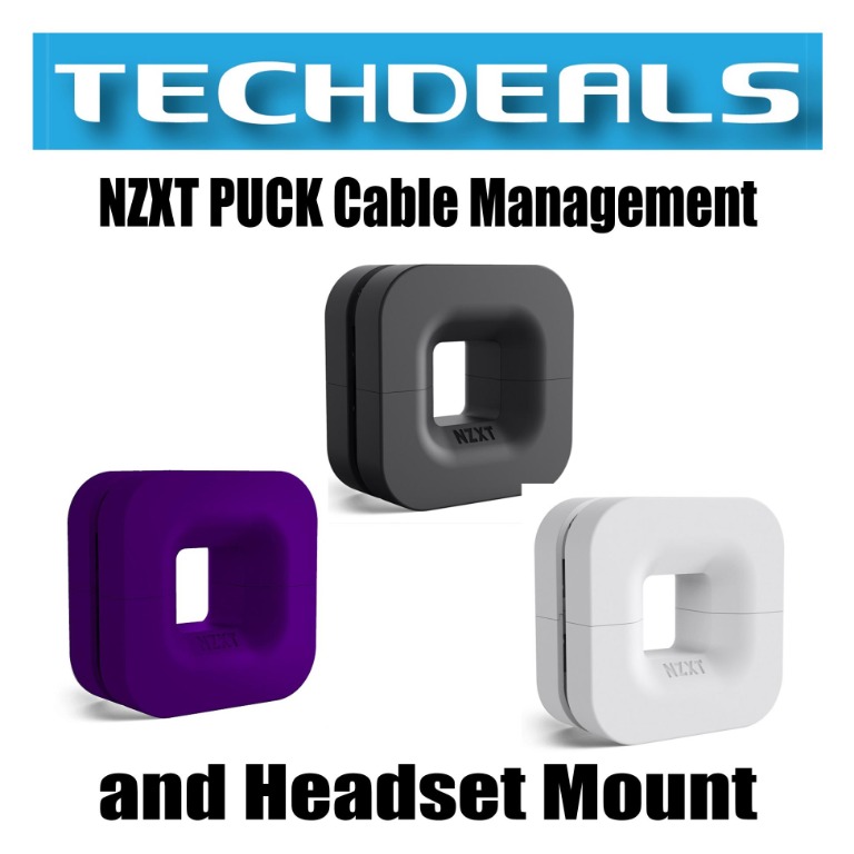 NZXT Puck – Cable Management And Headset Mount – Compact Size