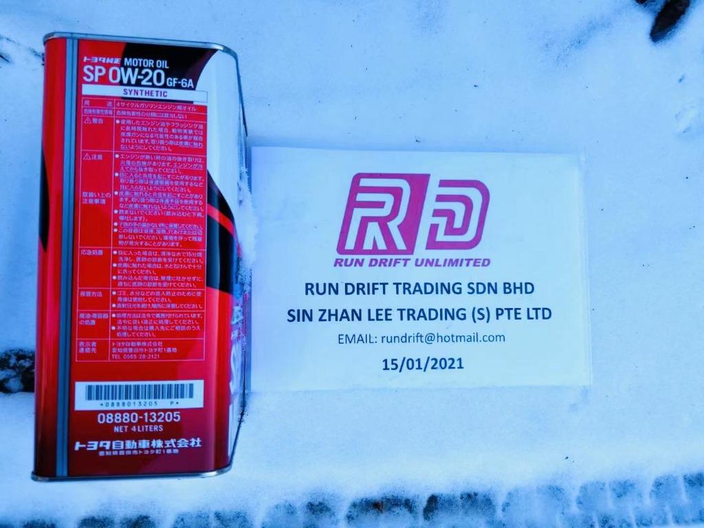 Origin Japan Toyota Motor Oil 0W20 / 5W30 / 10W30 (4L), Car