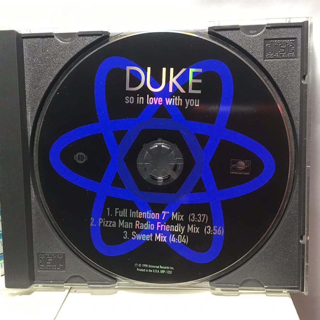 Original 1998 Press Duke So In Love With You Oop 1998 Cd Single Anubis 90s Pop Music Media Cd S Dvd S Other Media On Carousell