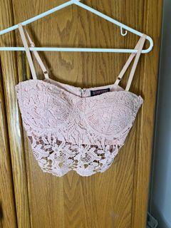 Pink Lace Bustier