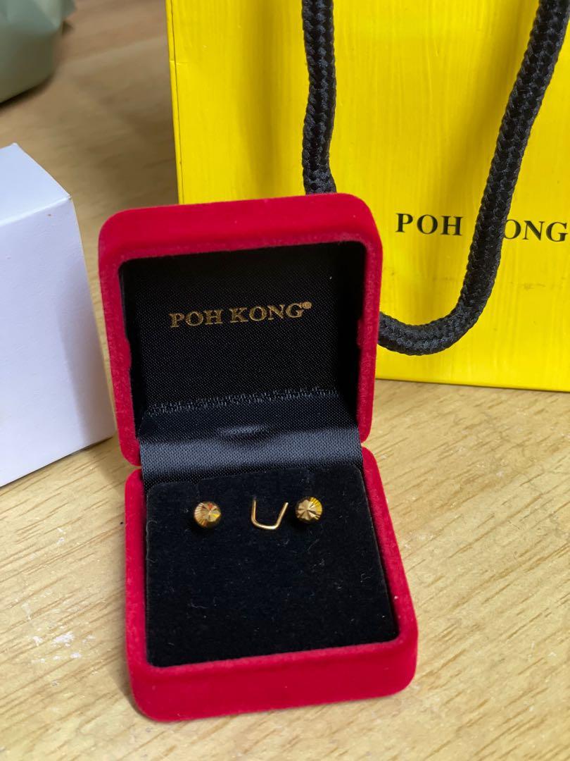 Poh kong clearance gold earring