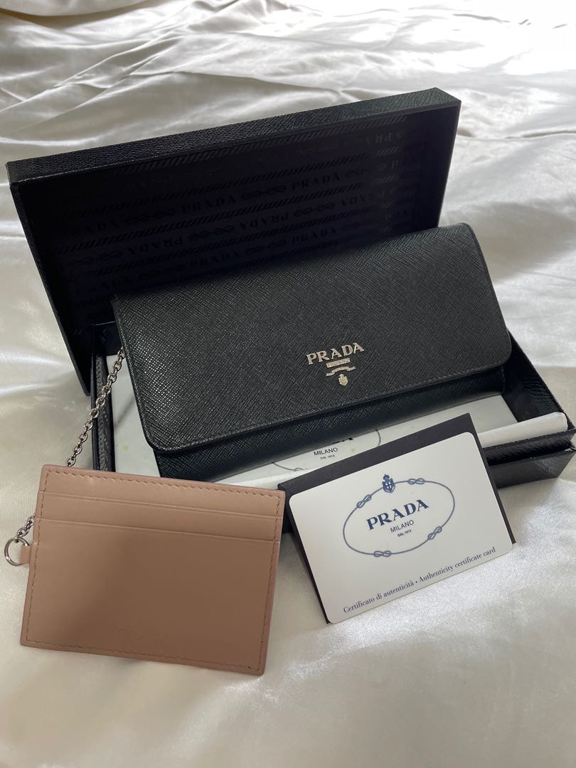 prada long wallet