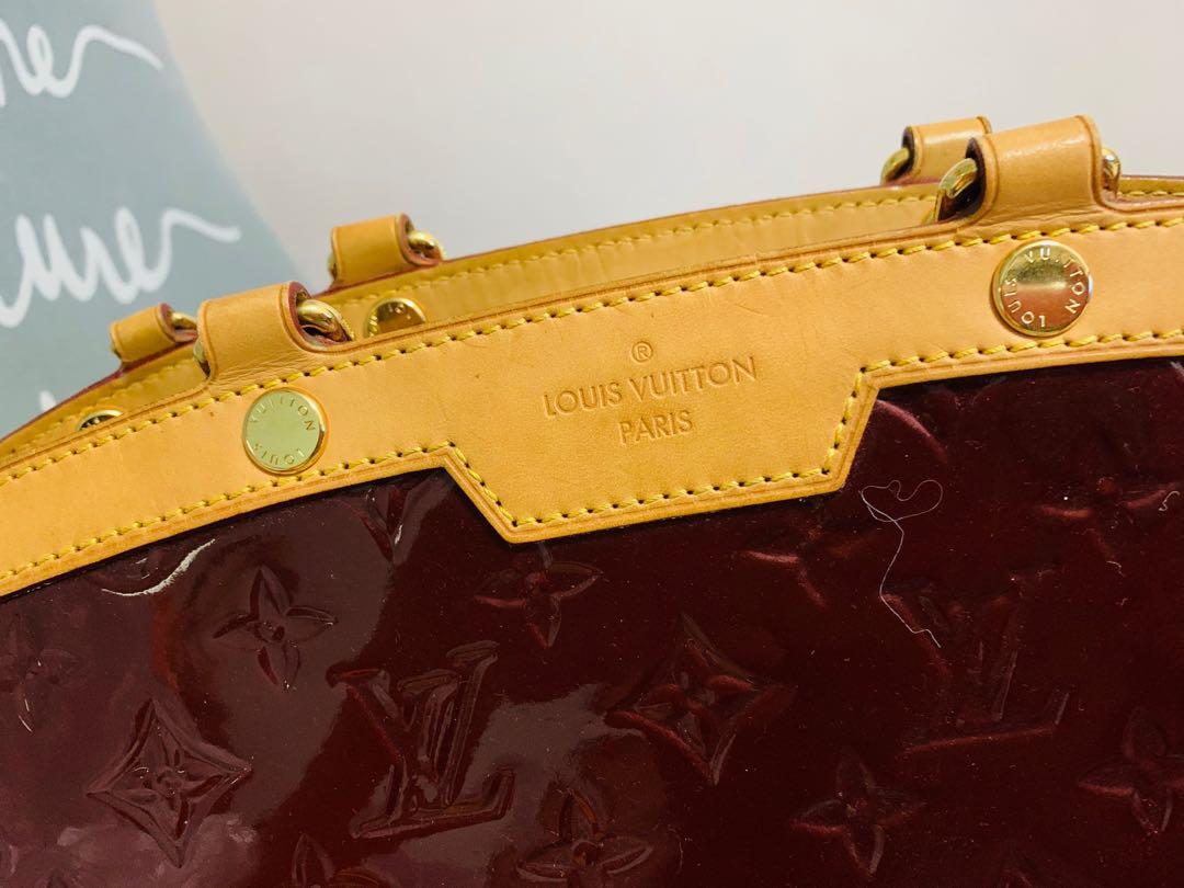 Pre-loved LV Amarante Monogram Vernis Brea MM Bag, Luxury, Bags & Wallets  on Carousell