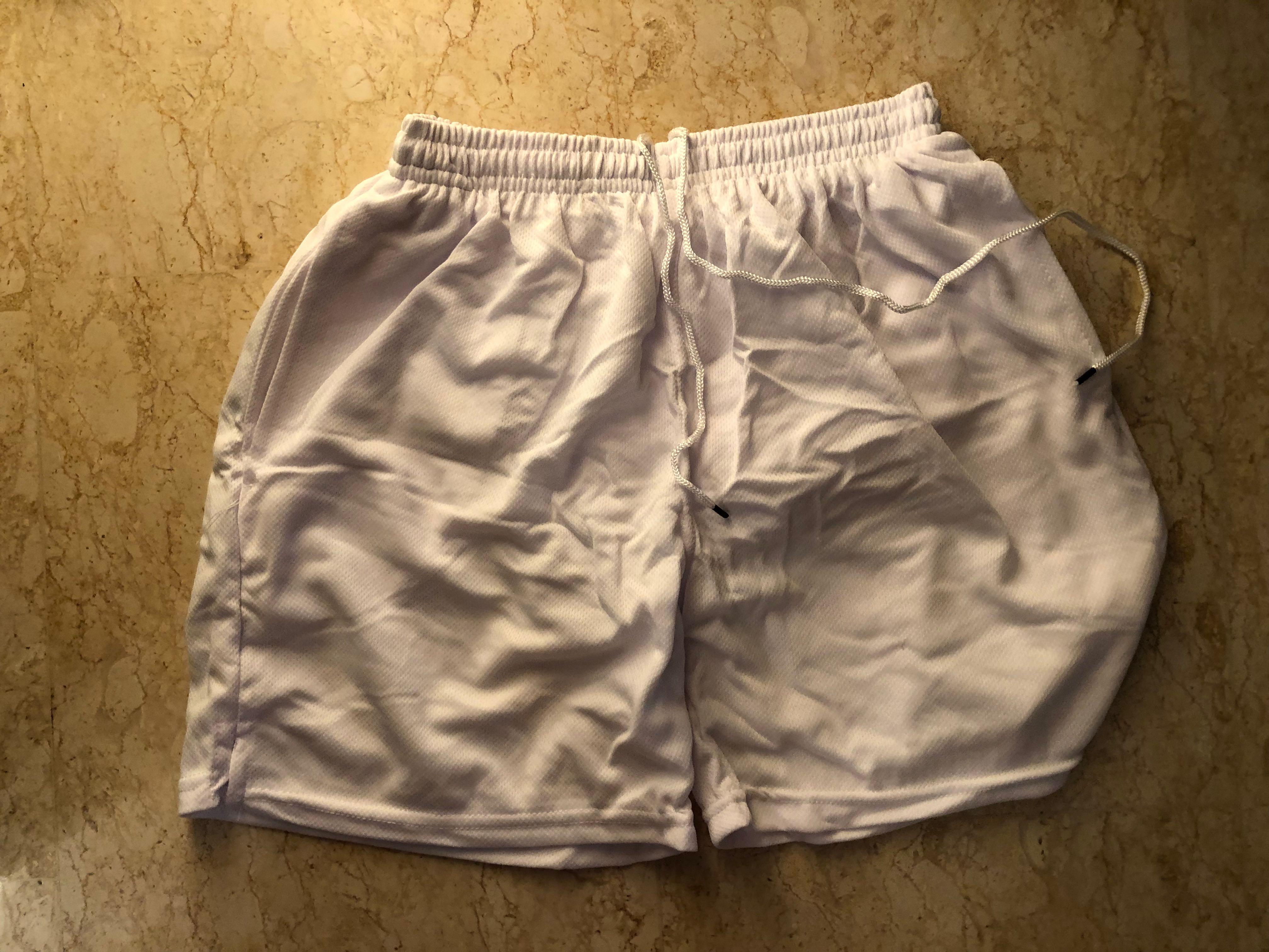 White sales pt shorts