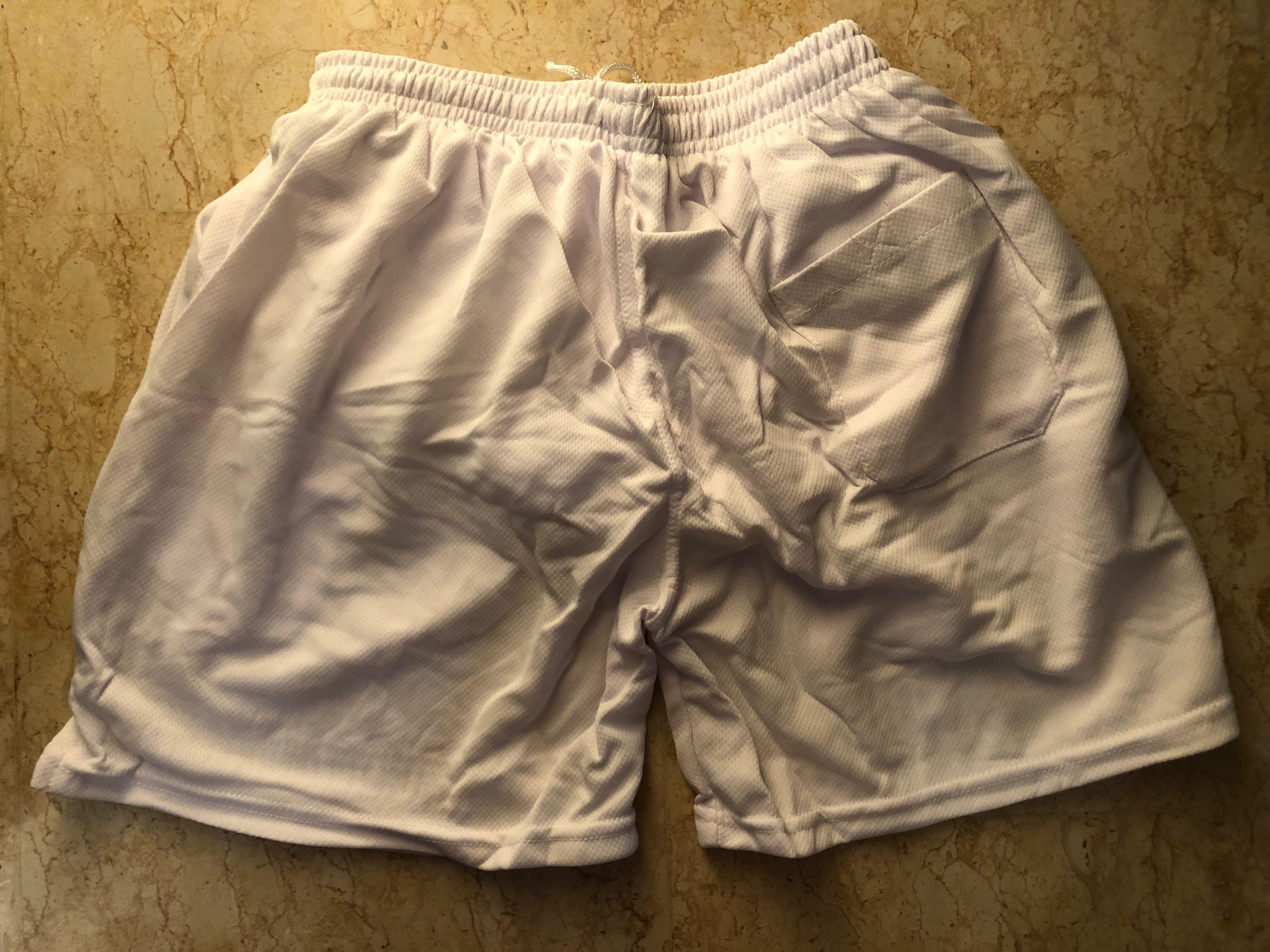 White sales pt shorts