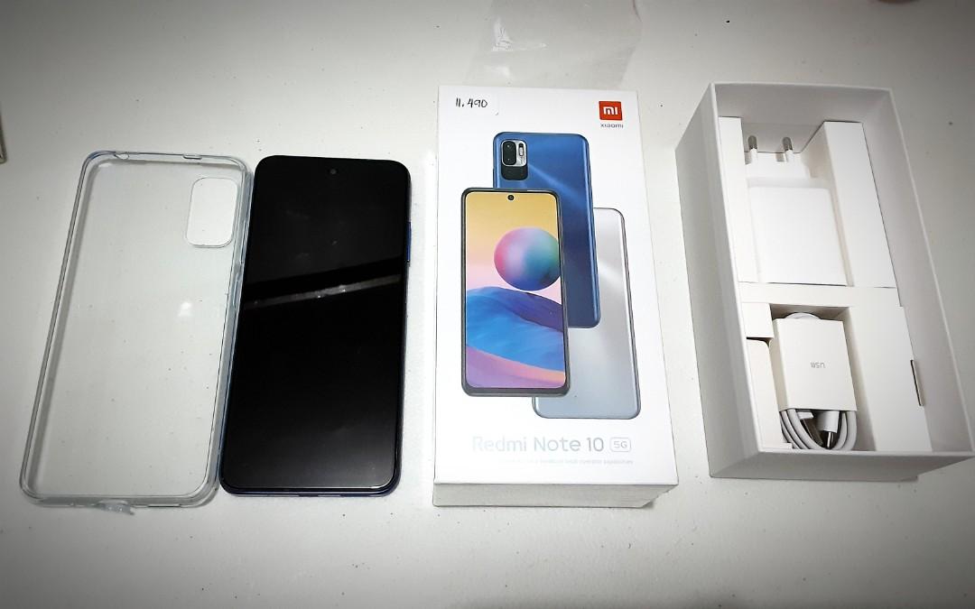 Redmi Note 10 5G DAYS USED for SALE (Category: Xiaomi) located in Pasig City. Submitted by alex1045 (Listing ID 1102174402, Image 2). Description: REDMI NOTE10 5G 8GB Ram 128 GB Internal Storage w receipt, complete accessories & box days used palang... or swap to REDMI NOTE 10 or 10 PRO 0916 364 2469.