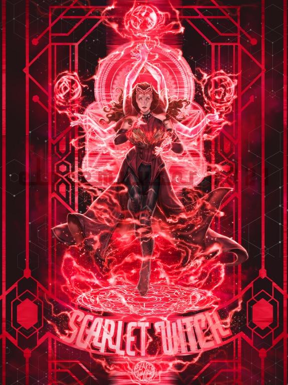 Digital The Scarlet Witch WandaVision print Art & Collectibles etna.com.pe