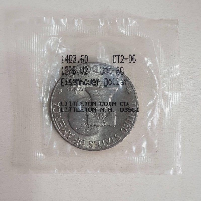 Sealed 💰 Eisenhower 💰 dollar 1776-1976 Bicentennial coin (Category: Currency) located in Quezon City. Submitted by sylviafindsph (Listing ID 1102136281, Image 3). Description: Item: 💰💰💰 Sealed in plastic Eisenhower dollar 1776-1976 Bicentennial coin PRICE: P2,000 Metro Manila - Grab/LalaMove/Mr. Speedy at buyer’s expense Provincial - Shipping via LBC.