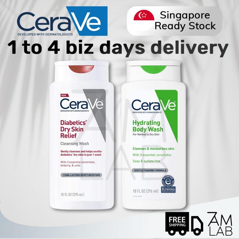 (SG Stock) CeraVe Hydrating Body Wash Diabetics Dry Skin Relief