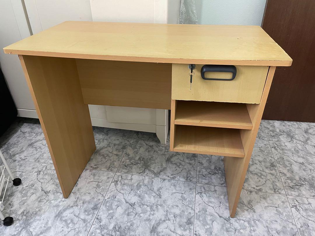 Study Table with locker key Furniture Home Living Furniture