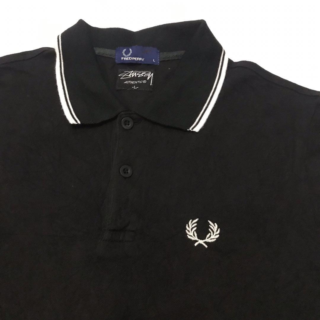 Fred Perry stussy polo shirt サイズ42 Fred Perry Stussy Polo Shirt