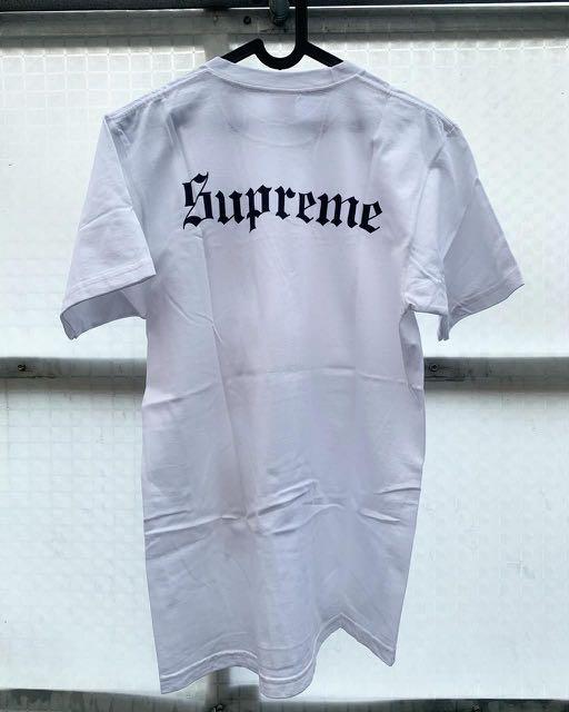 Supreme x Slayer eagle tee, Fesyen Pria 
