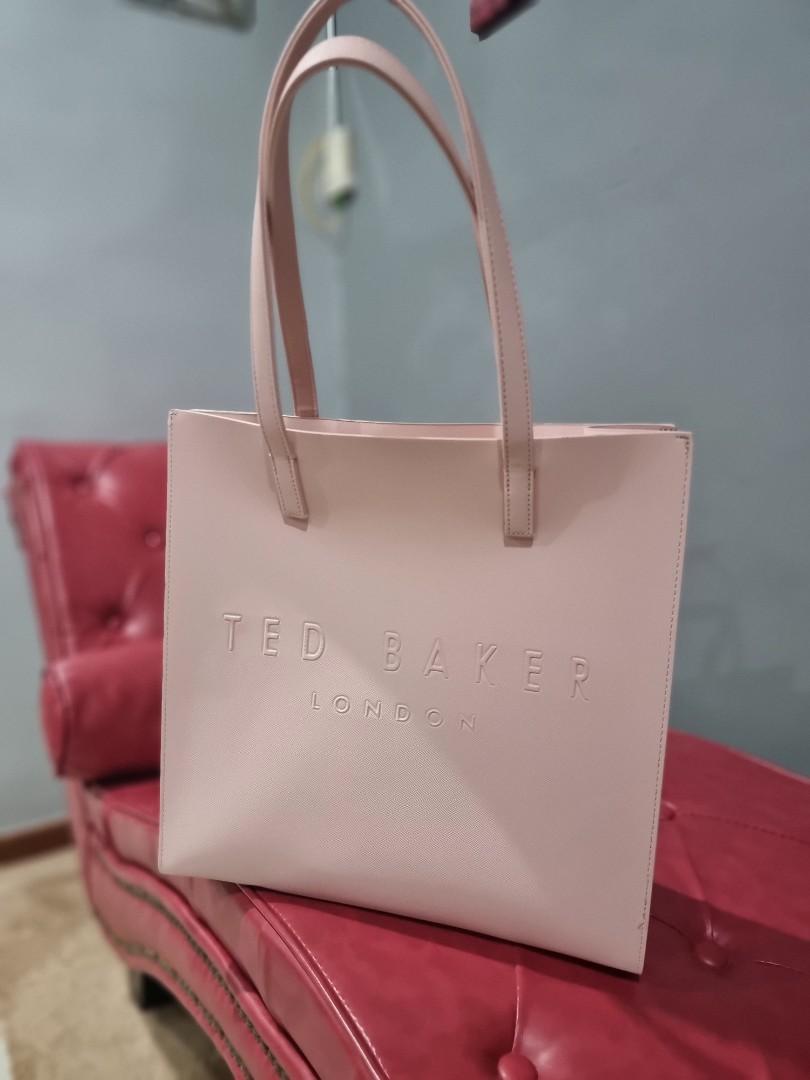 Ted Baker PINK Large Crosshatch Icon pink Bag NEW