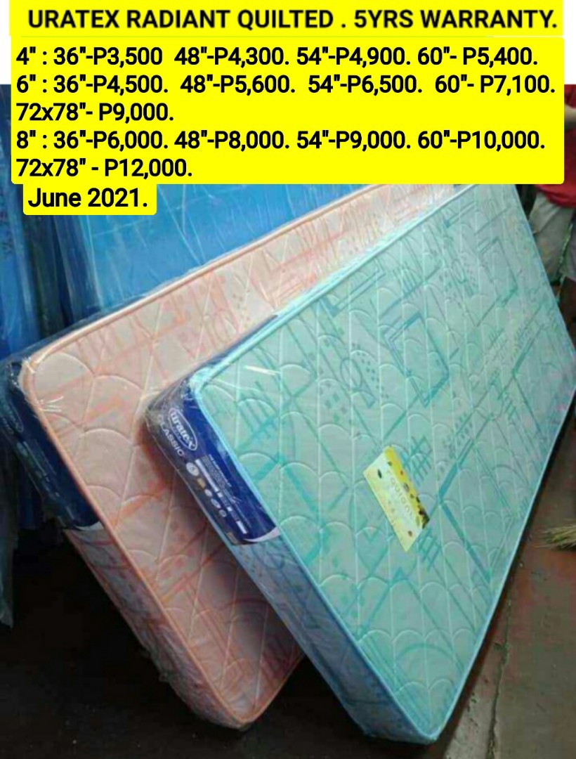 Uratex radiant outlet quilted mattress