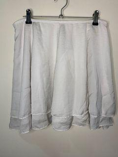 Urban Outfitters white flowy mini skirt