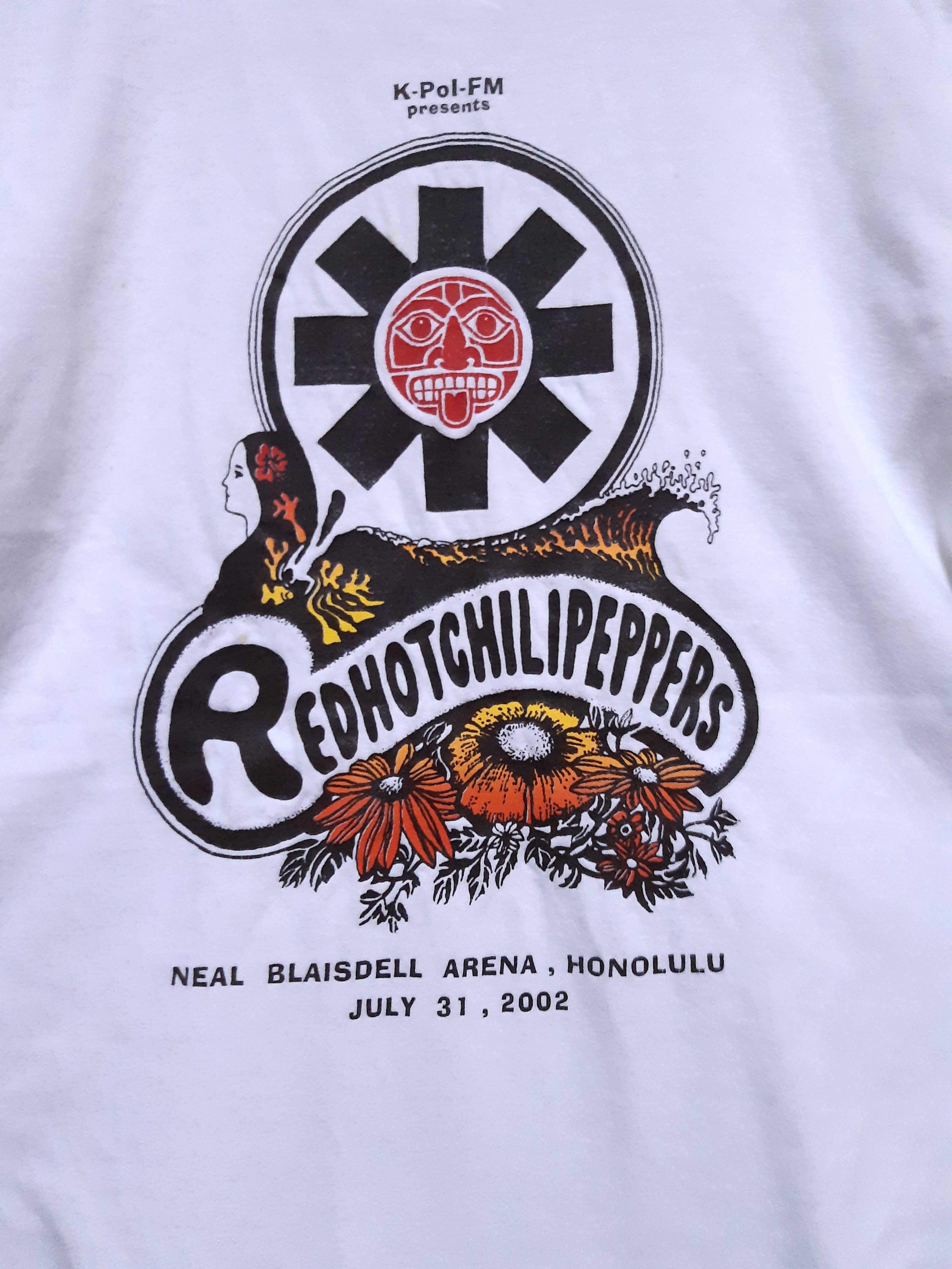 ネイビーシー Red Hot Chili Peppers 2002 HawaiiツアーTee | www