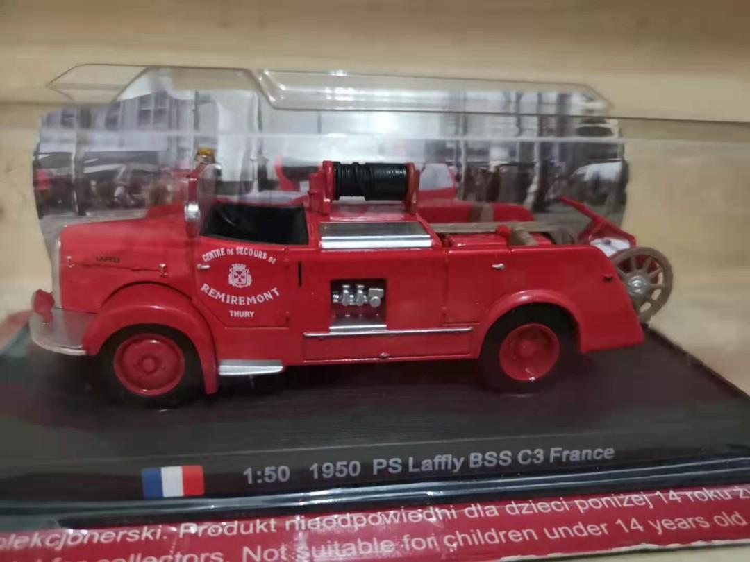 PS Laffly BSS C3 1950 France 1:50 Del Prado firefighters Diecast 058 