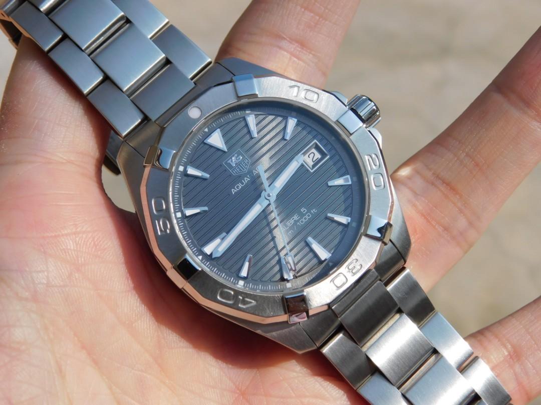 Tag heuer aquaracer new arrivals calibre 5 grey