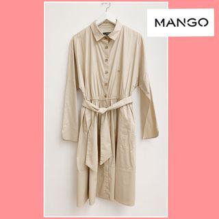 Beidge Cotton Dress by Mango