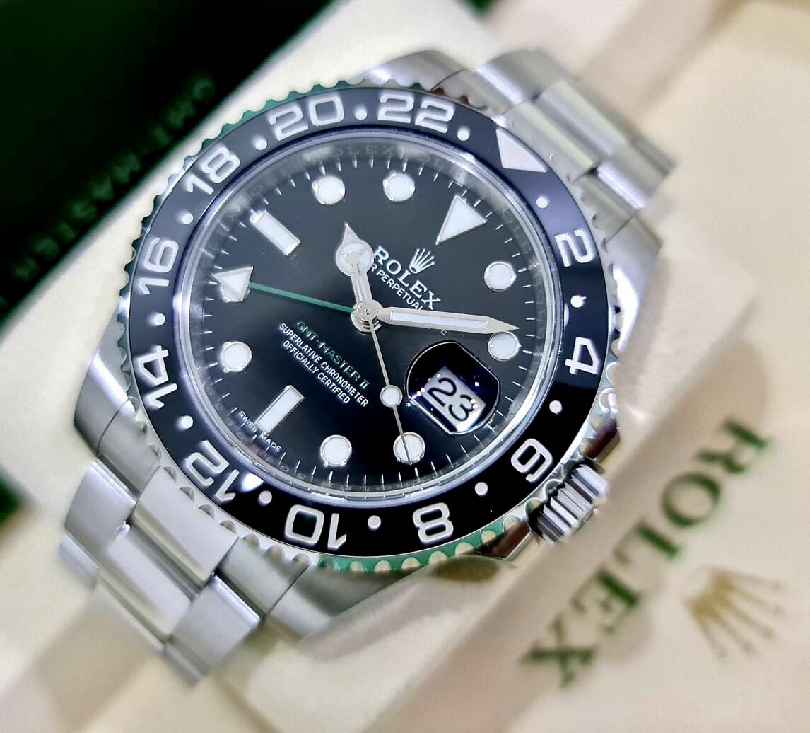 Discontinued Rolex GMT Master II 116710LN 2016 40MM FULL SET