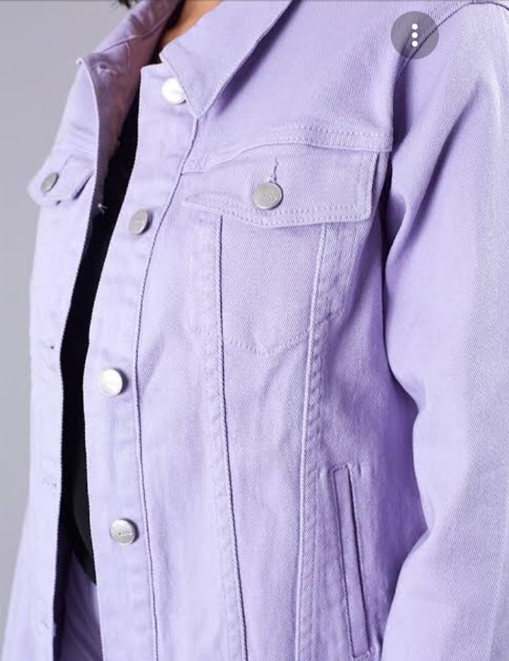 pastel purple jacket