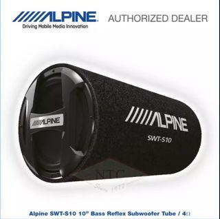 ALPINE Car Audio SWT-S10 10 inch Bass Reflex Tube Subwoofer 4 Ohm