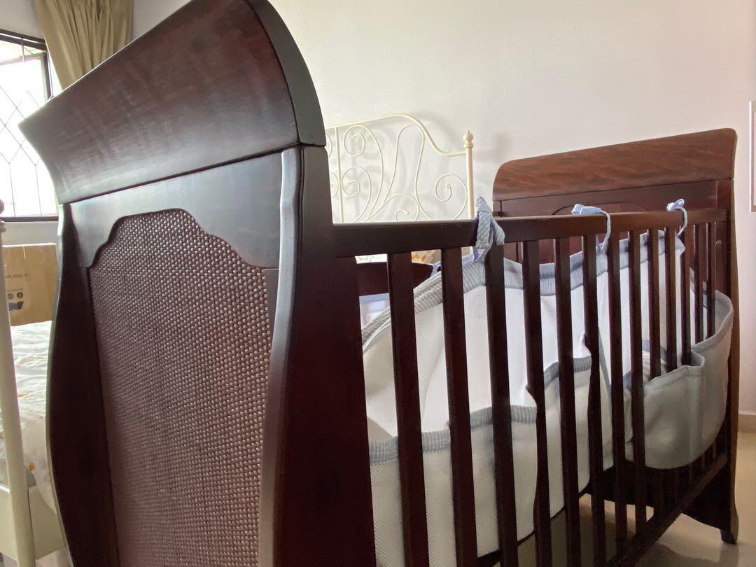 Antique style Moses crib, Babies & Kids, Baby Nursery & Kids Furniture