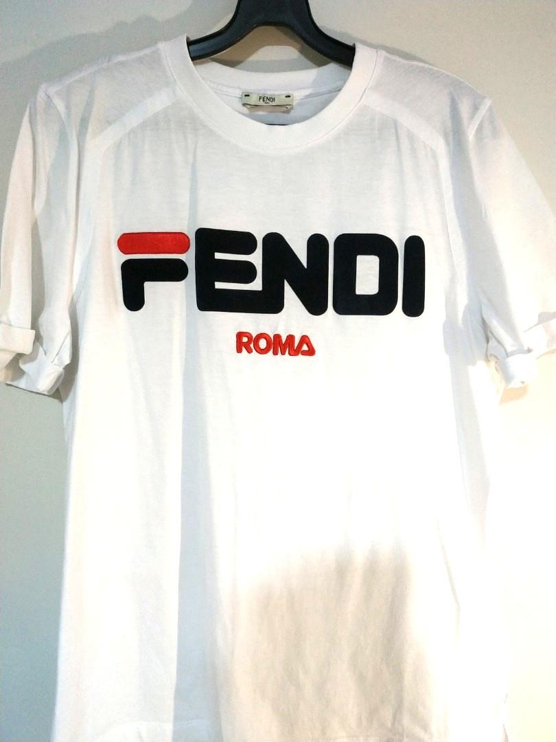 Authentic Fendi Roma Tshirt Tee Top 