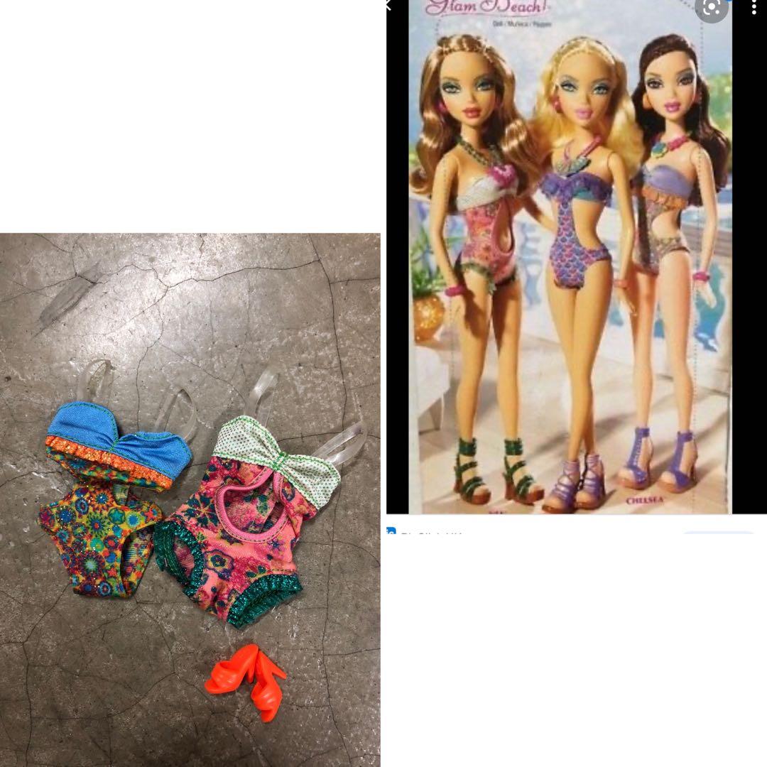 Barbie my scene glam beach swim suit