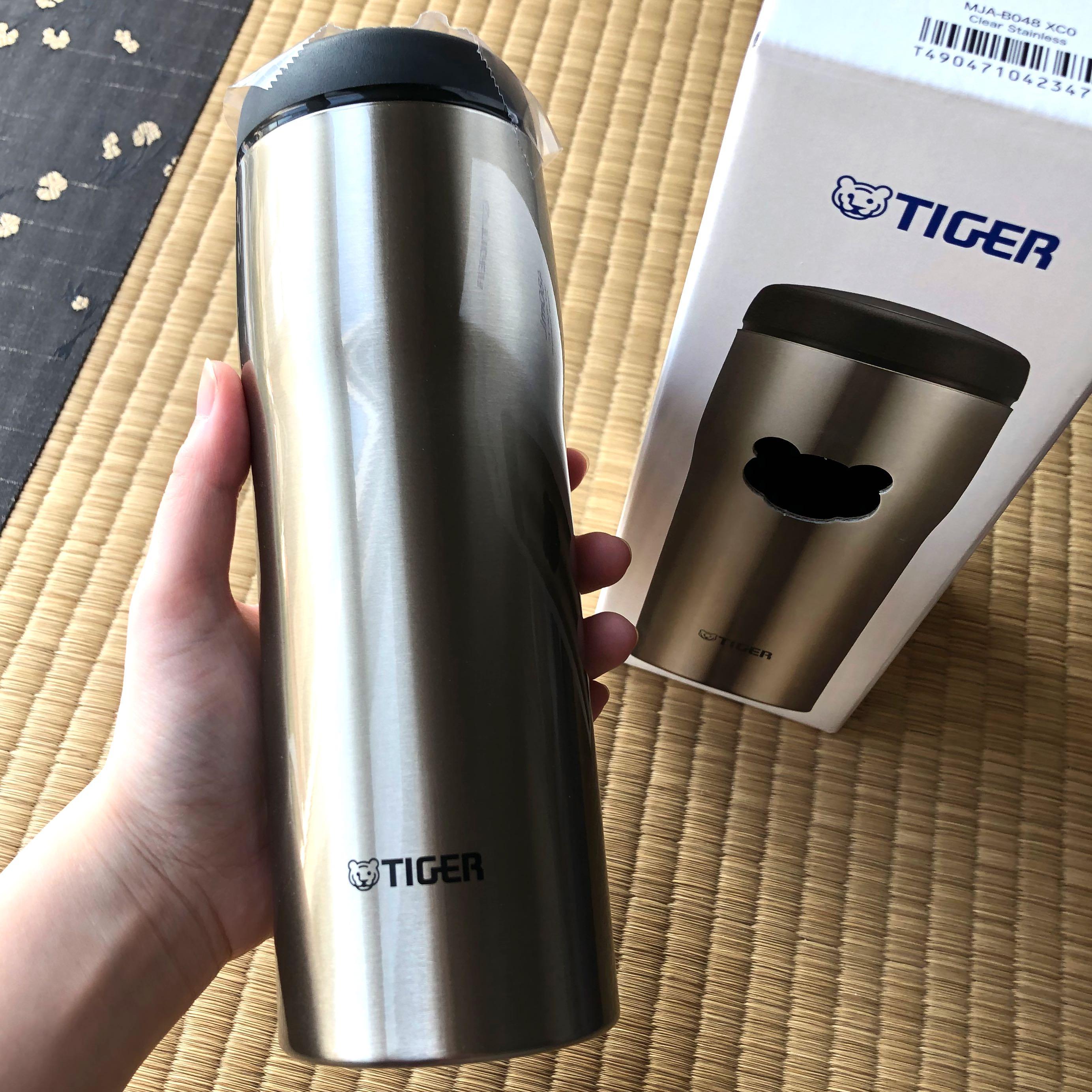 Tiger Mug Bottle Tourist Model MJA-B 036 XC (Clear Stainless) Made in Japan